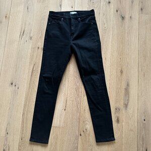 Black denim pants